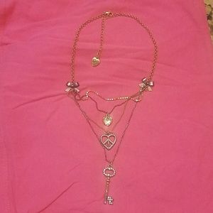 Betsey Johnson 3 layer necklace
